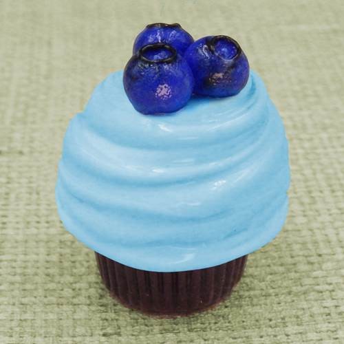 HG-204 Mini Chocolate Cupcake, Blueberry $63 at Hunter Wolff Gallery